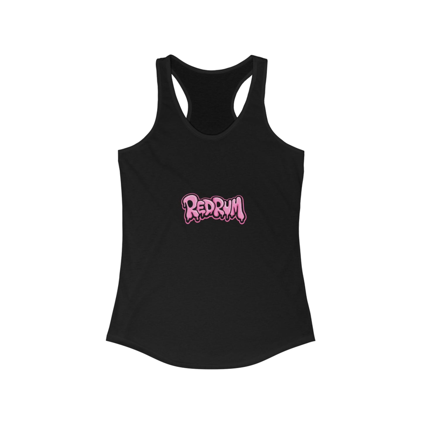 Redrum Women's Racerback Tank, Halloween Costume Top, Spooky Summer Shirt, Horror Film Apparel, Gift for Fans