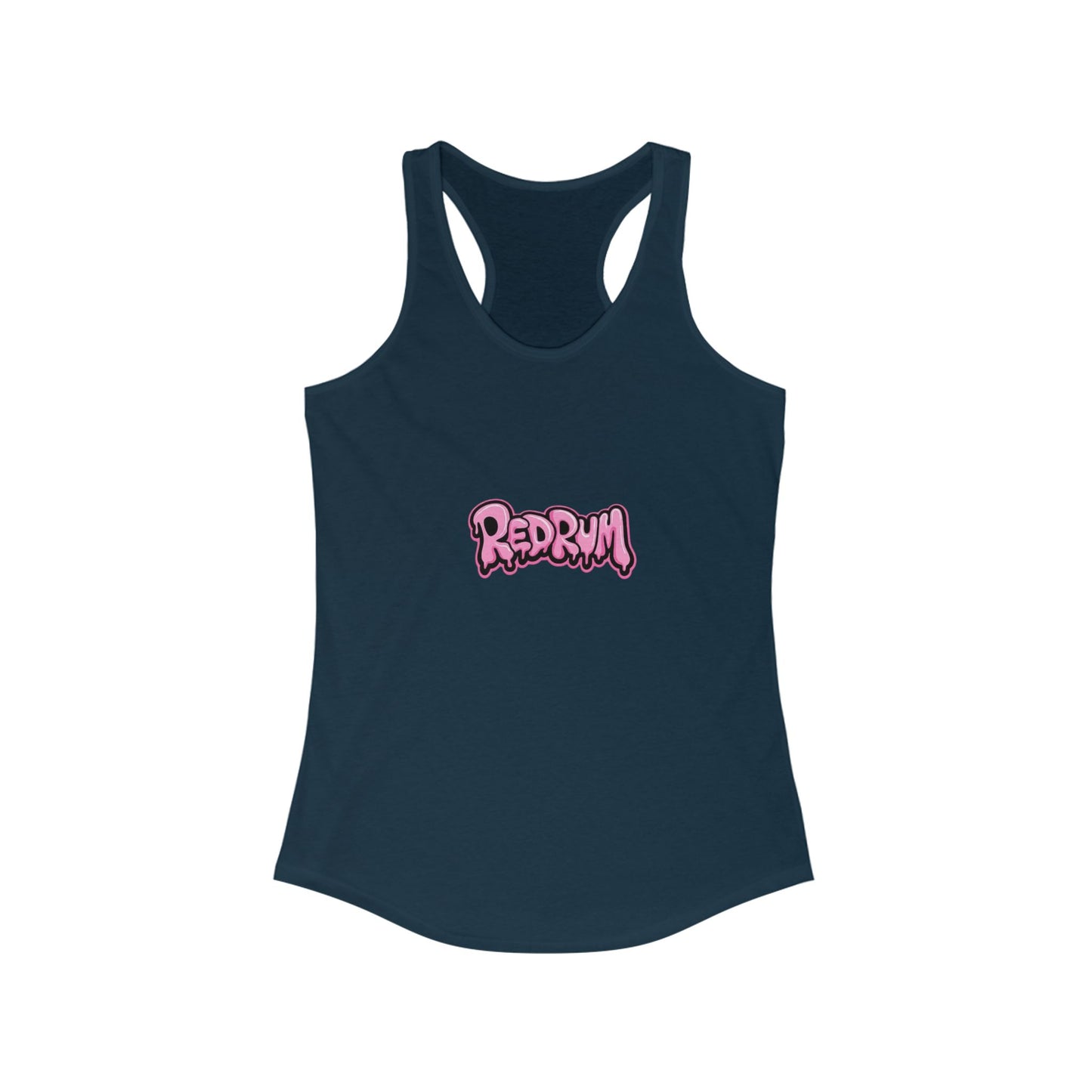 Redrum Women's Racerback Tank, Halloween Costume Top, Spooky Summer Shirt, Horror Film Apparel, Gift for Fans