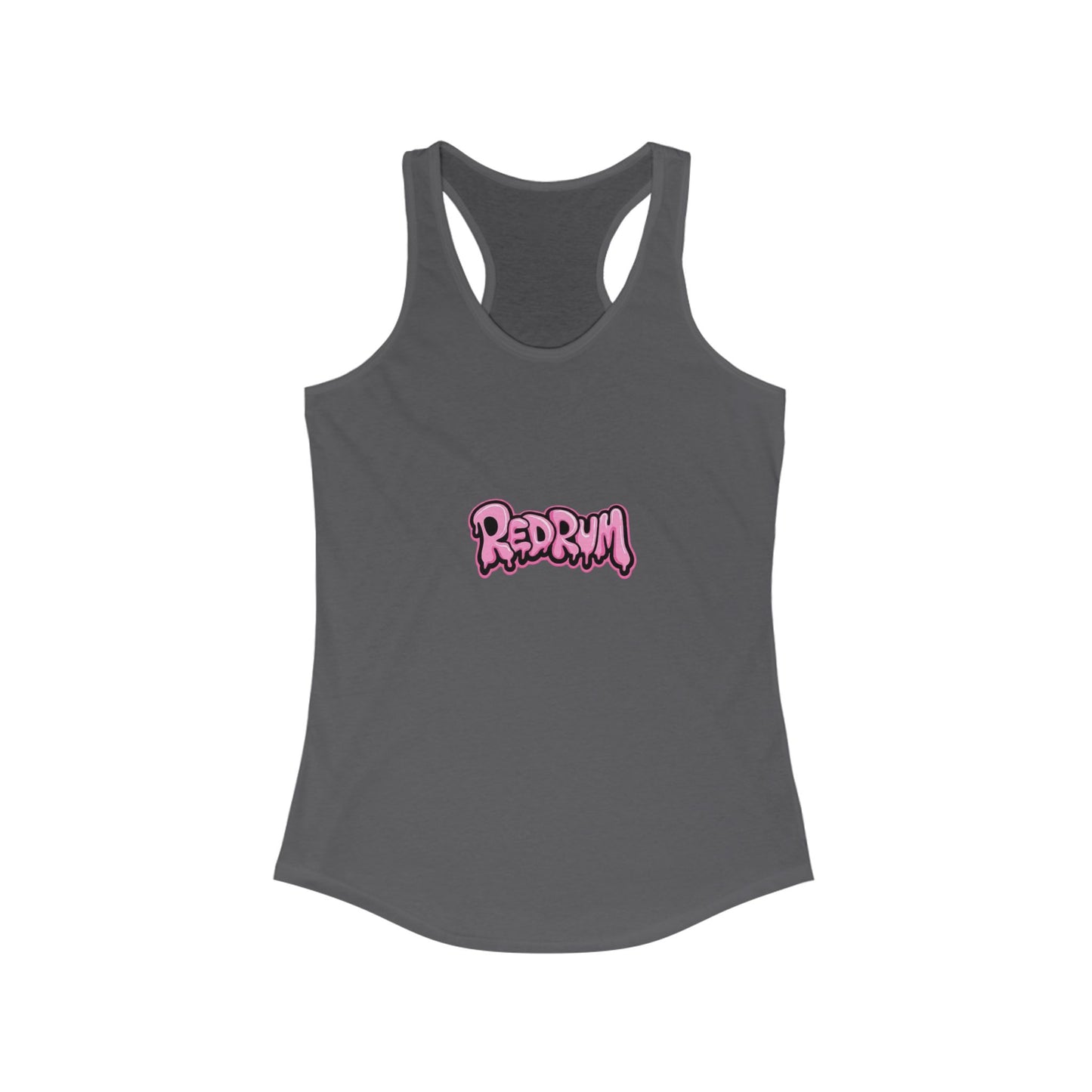 Redrum Women's Racerback Tank, Halloween Costume Top, Spooky Summer Shirt, Horror Film Apparel, Gift for Fans