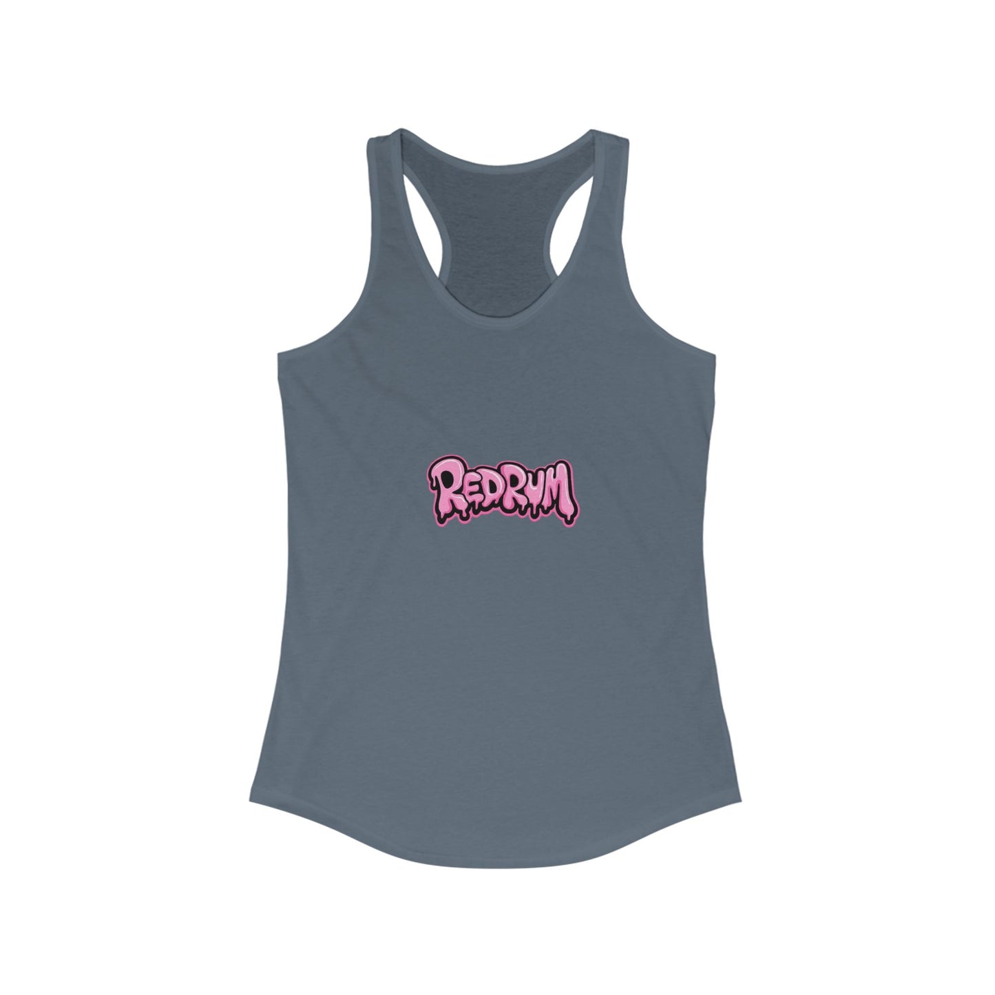 Redrum Women's Racerback Tank, Halloween Costume Top, Spooky Summer Shirt, Horror Film Apparel, Gift for Fans