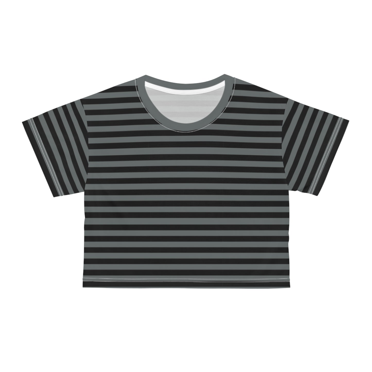 Stylish Striped Crop Tee for Casual Vibes