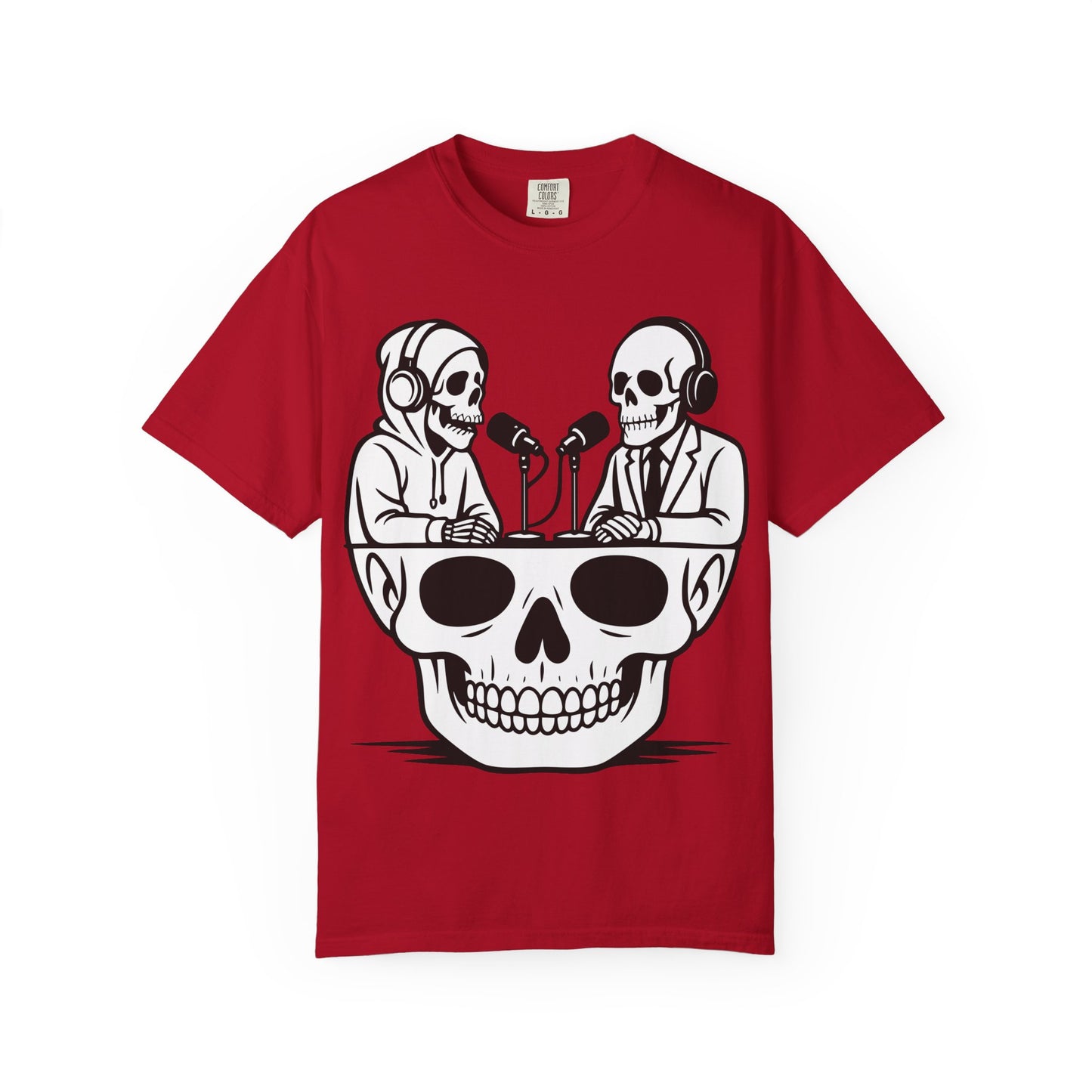 Skull Podcast Unisex T-Shirt - Cool Graphic Tee for Music Lovers