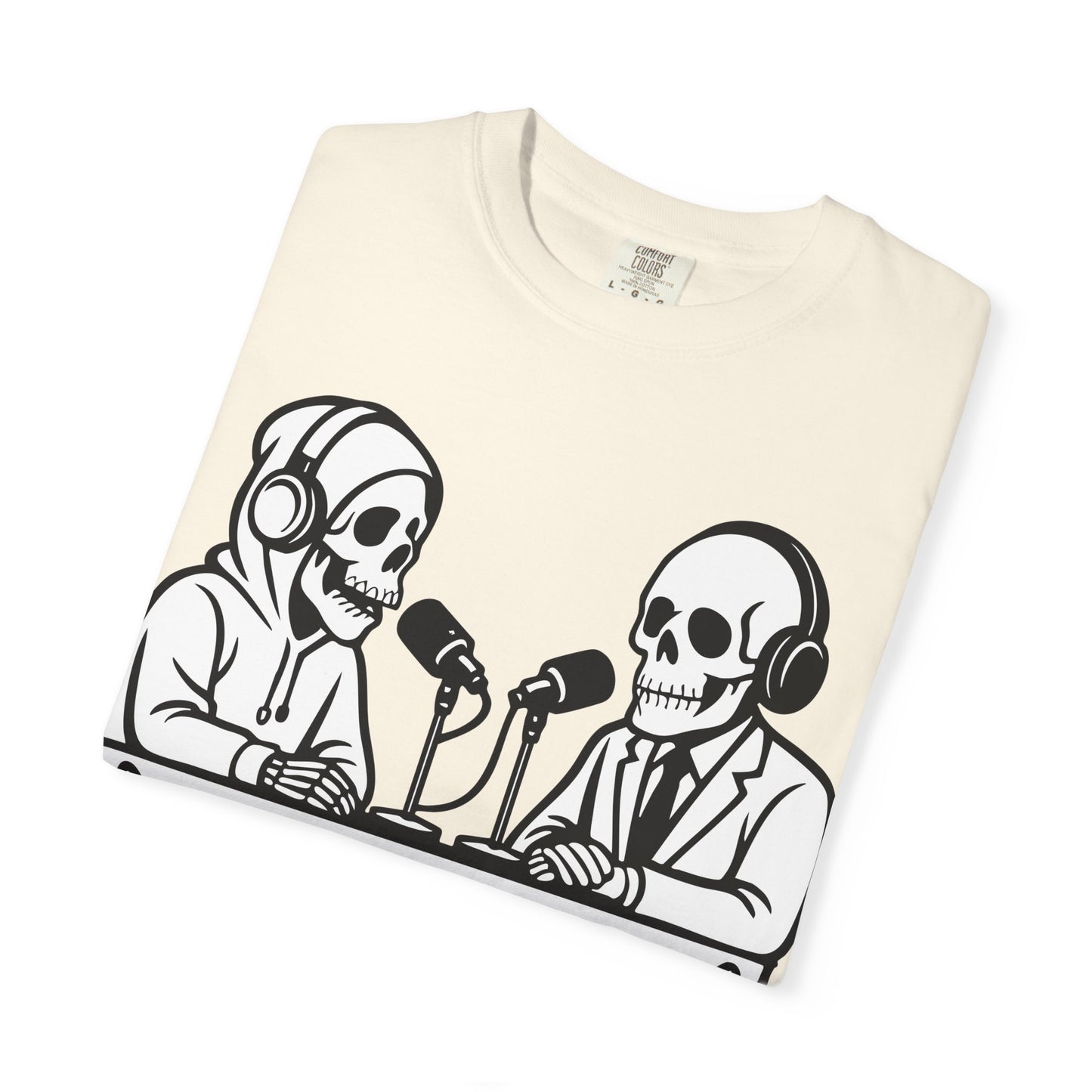 Skull Podcast Unisex T-Shirt - Cool Graphic Tee for Music Lovers