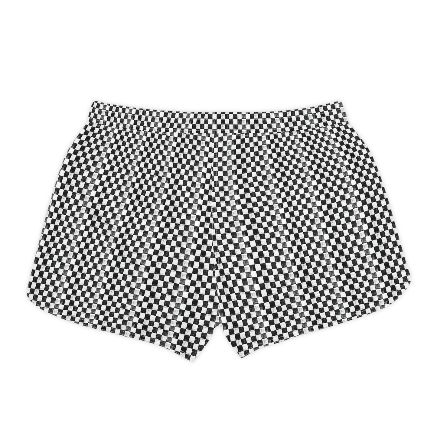 Checkered Pattern Women's Casual Shorts