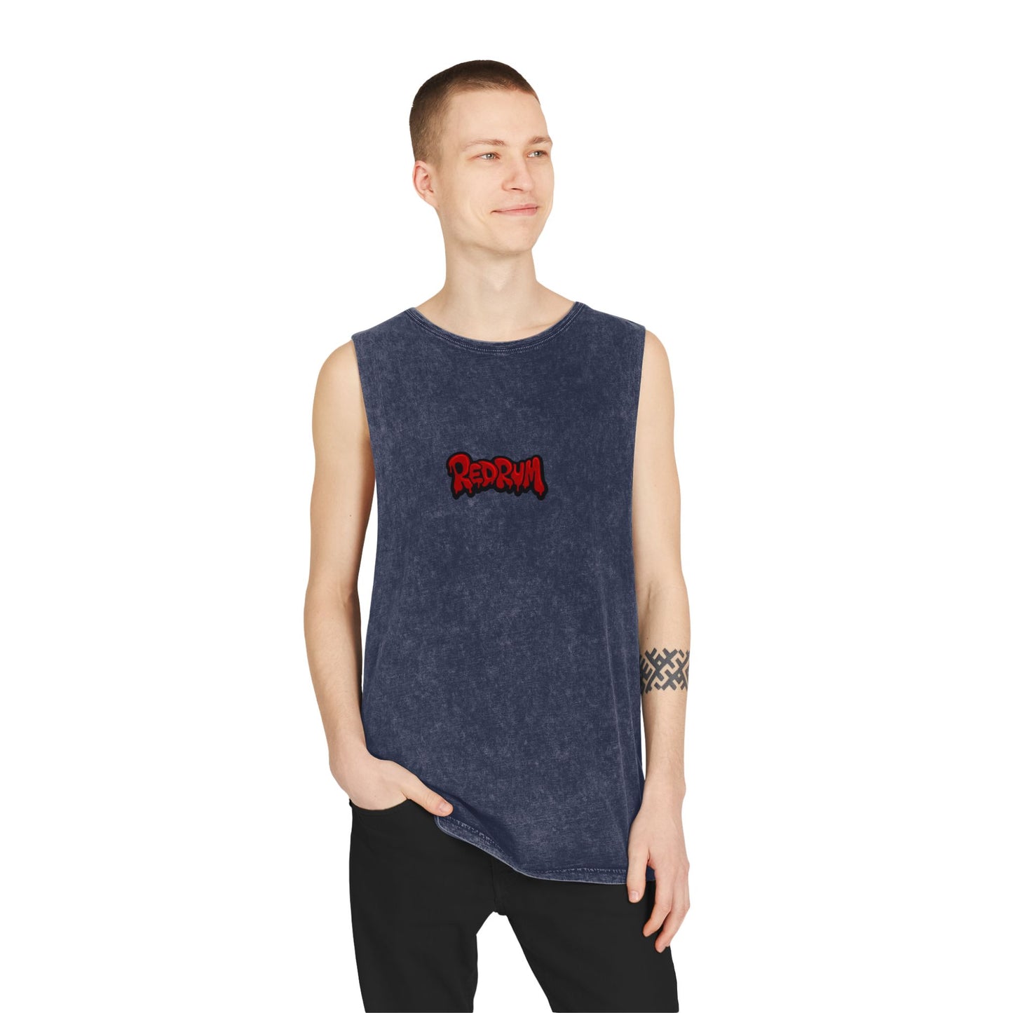 Unisex Stonewash Tank Top - Vintage Graphic Tee, Summer Casual Wear, Festival Style, Music Lover Gift, Urban Streetwear