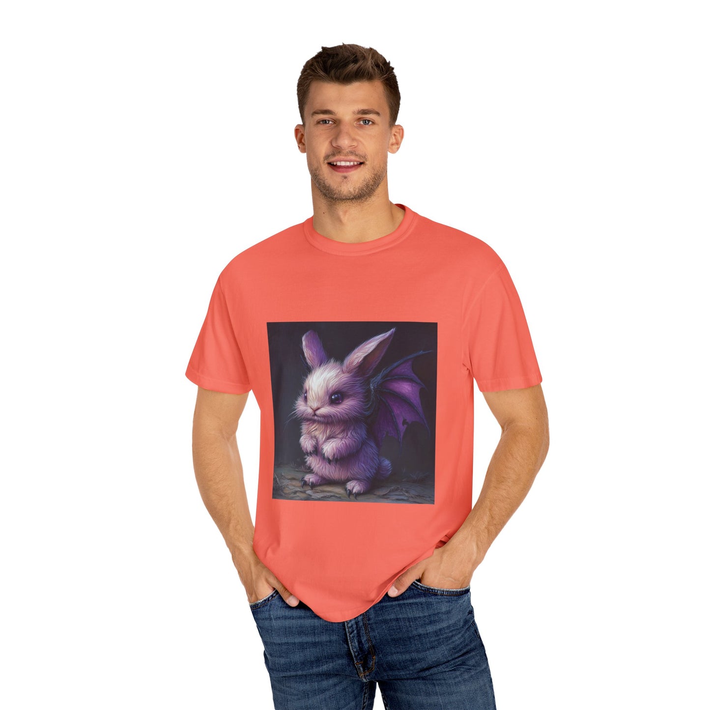Fantasy Dragon Bunny Unisex T-shirt | Cute Animal Graphic Tee, Nature Lovers Gift, Whimsical Apparel, Perfect for Kids & Adults
