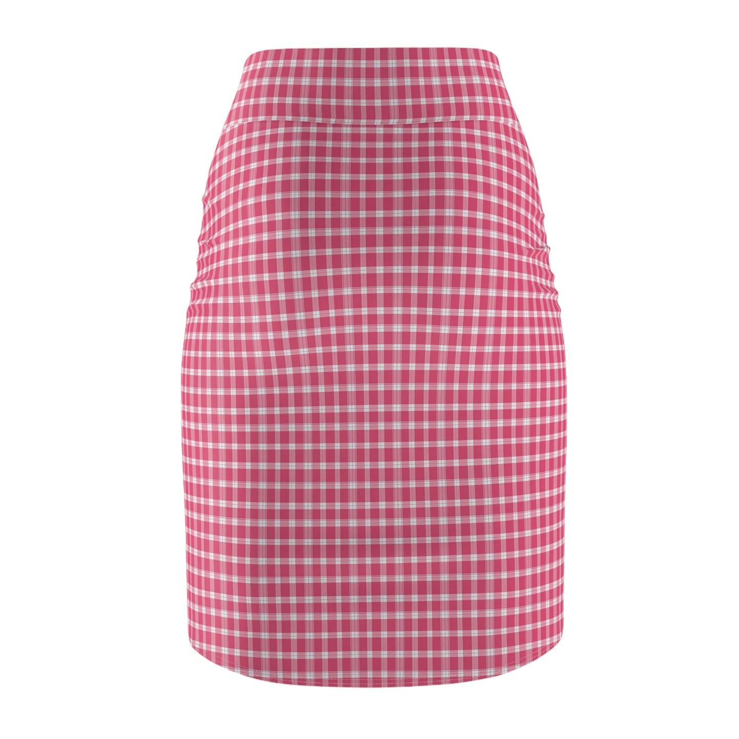 Chic Gingham Women's Pencil Skirt