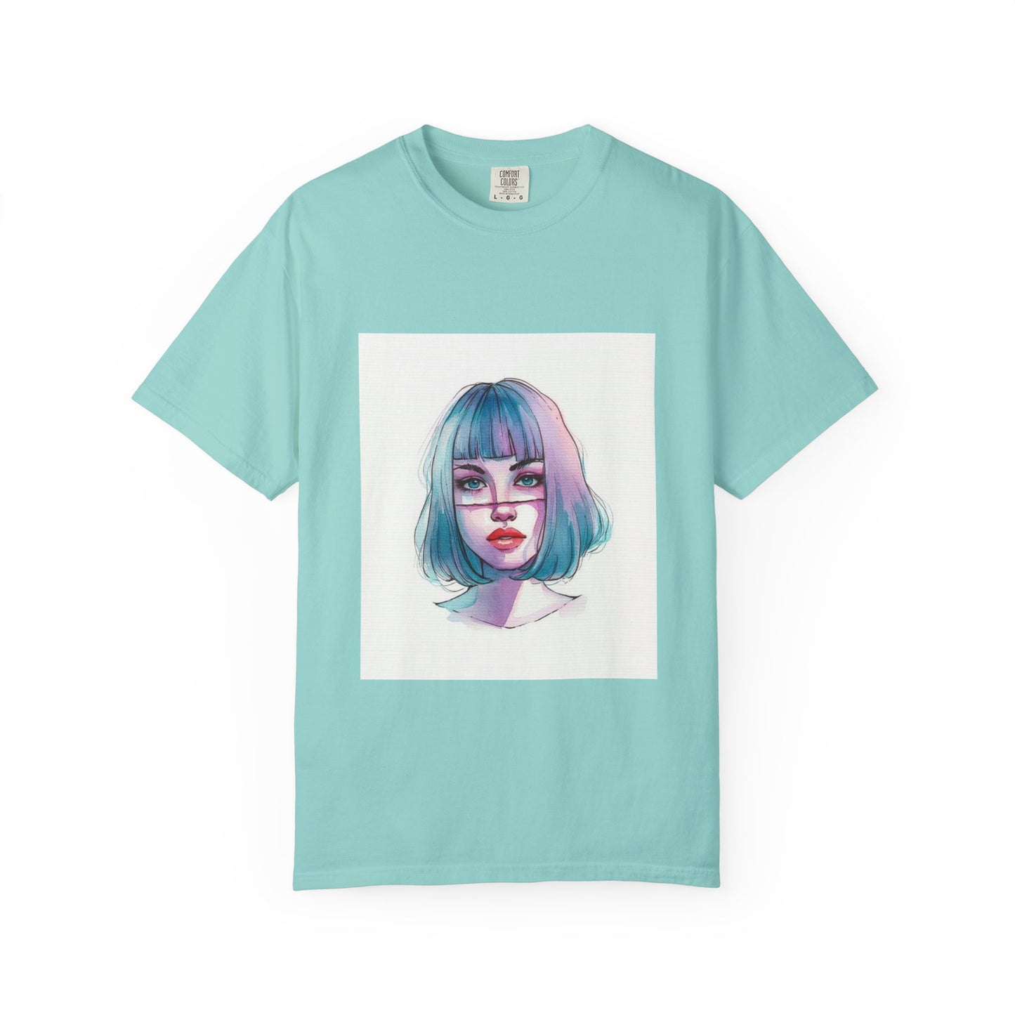 Artistic Unisex T-shirt with Colorful Portrait Design, Casual Wear, Gift for Art Lovers, Birthday Present, Customizable Apparel, [...]