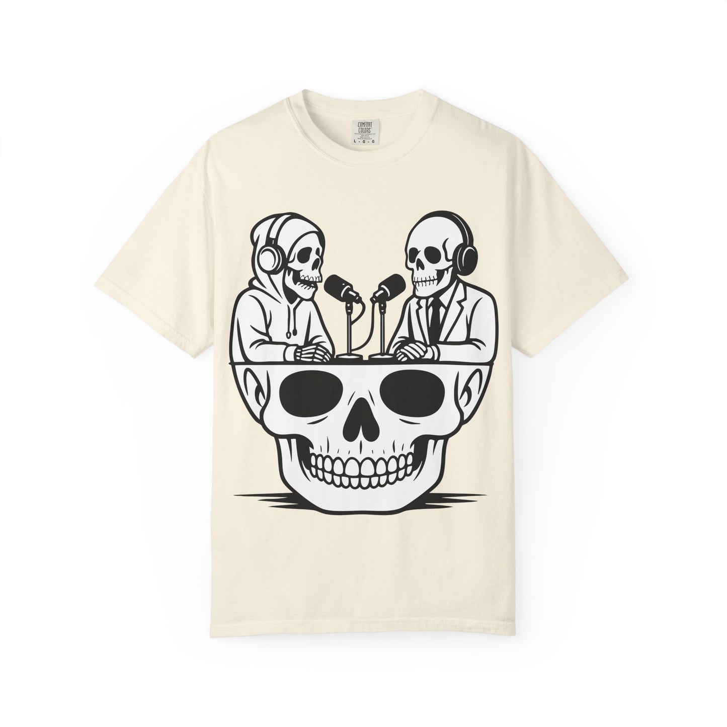 Skull Podcast Unisex T-Shirt - Cool Graphic Tee for Music Lovers