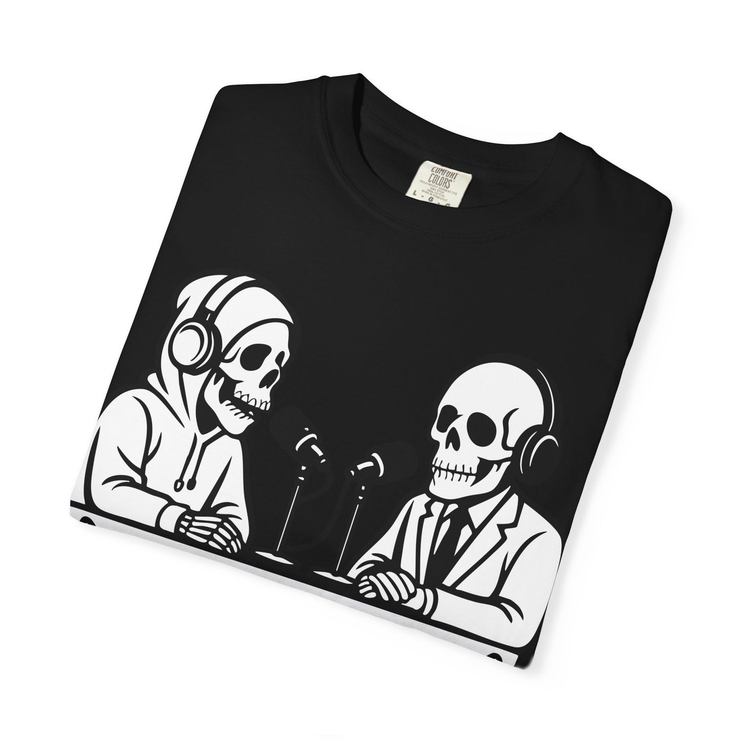 Skull Podcast Unisex T-Shirt - Cool Graphic Tee for Music Lovers
