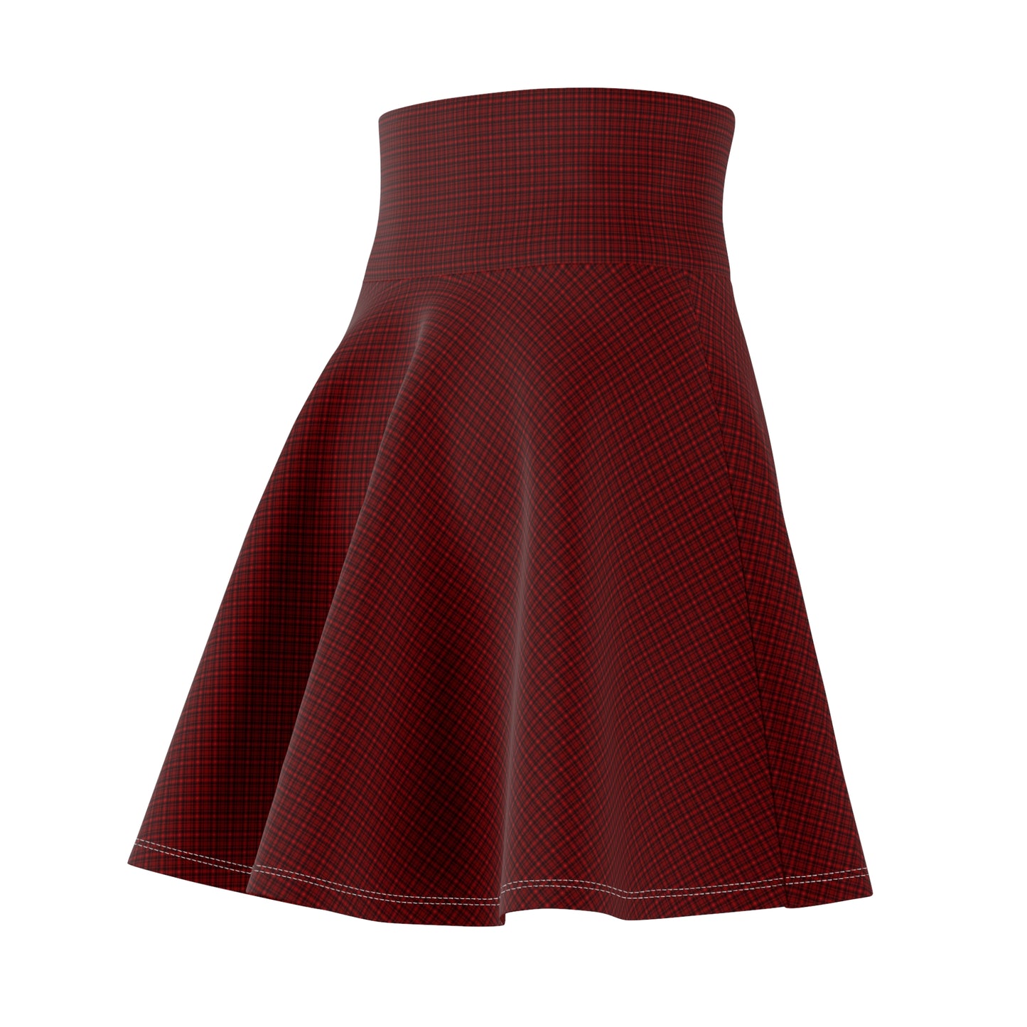 Burgundy Women's Skater Skirt, Flowy Casual Dress, Perfect for Spring, Summer, Parties, Holidays, Everyday Wear
