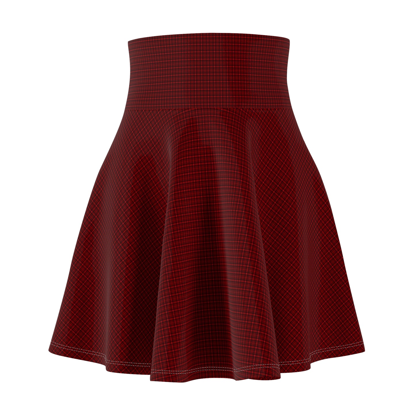 Burgundy Women's Skater Skirt, Flowy Casual Dress, Perfect for Spring, Summer, Parties, Holidays, Everyday Wear