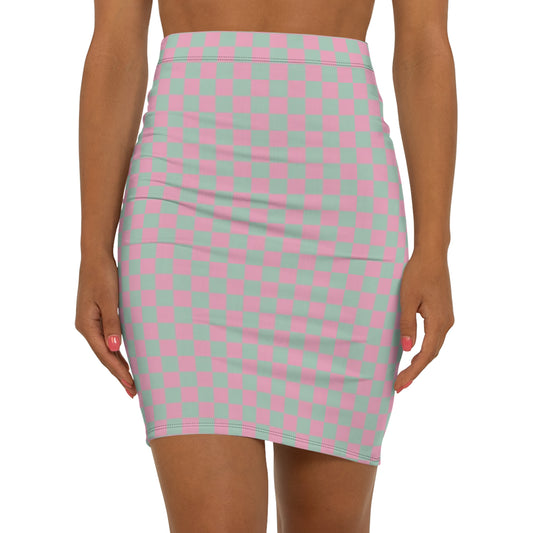 Trendy Women's Mid-Waist Pencil Skirt, Fashion Statement, Casual Wear, Spring/Summer Style, Party Outfit, Gift for Her