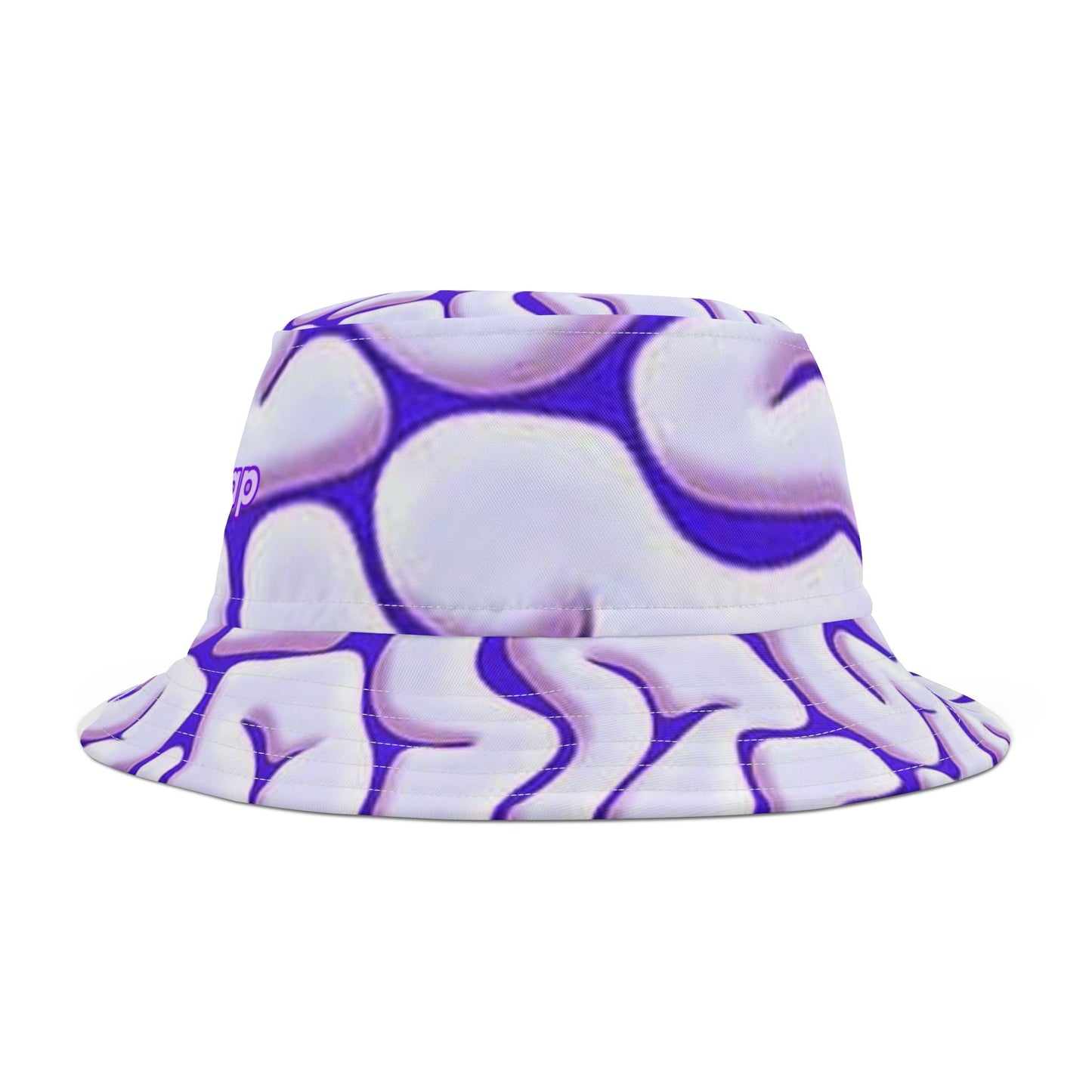 Brain Wave Bucket Hat - AOP, Unique Streetwear, Gift for Students, Summer Accessory, Casual Fashion