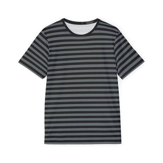Men grey striped shirt