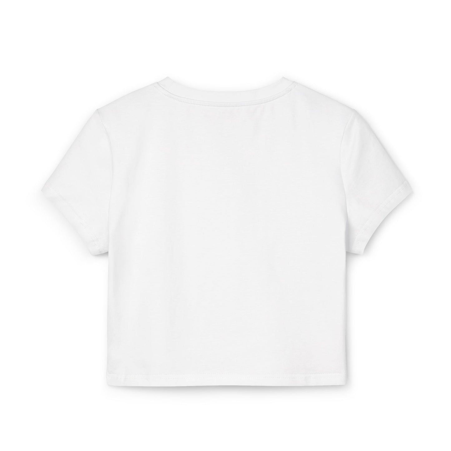 Floral Women's Baby Tee - Cute Pink Rose Design for Casual Outings