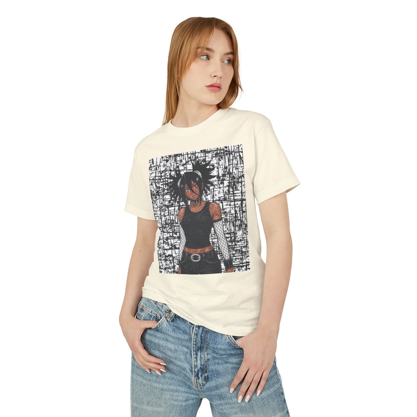 Anime-Inspired Heavyweight Tee, Graphic T-Shirt, Vintage Style, Casual Wear, Streetwear, Gift for Anime Lovers