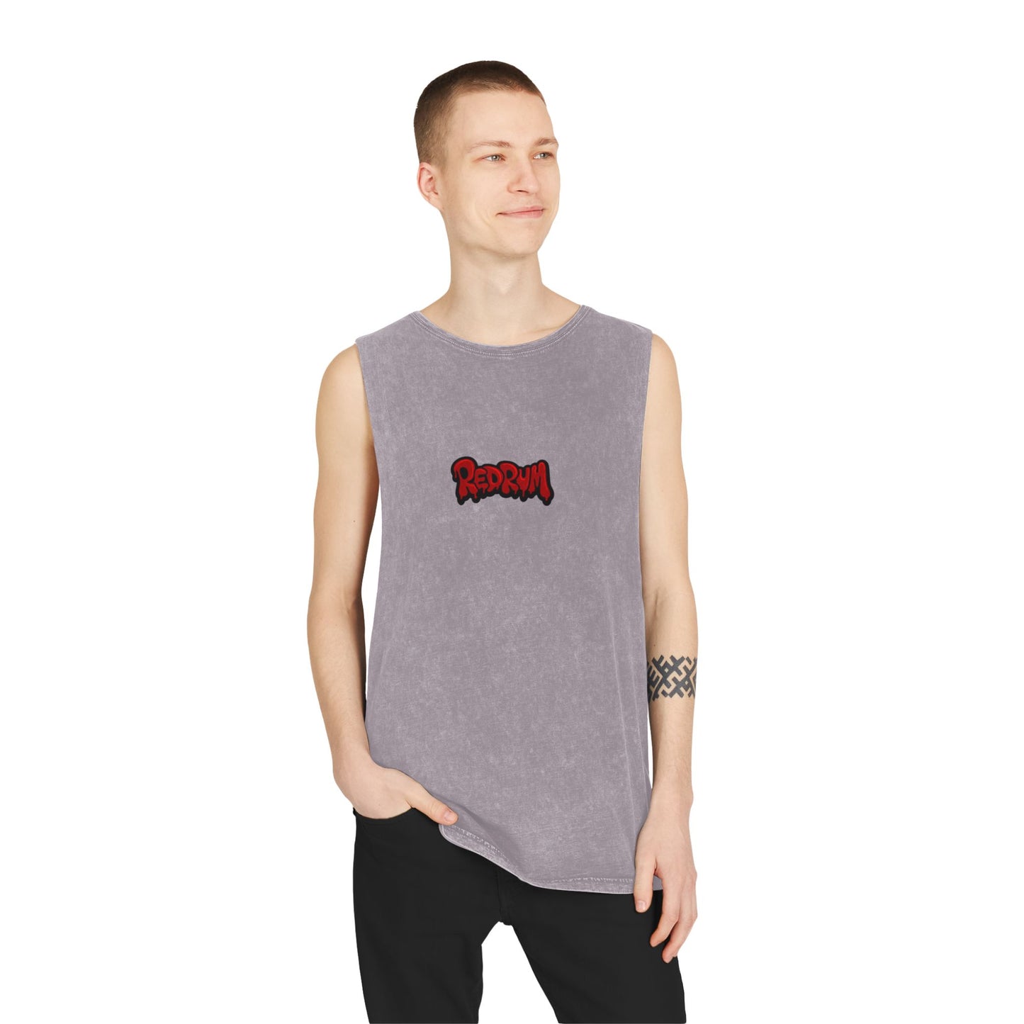 Unisex Stonewash Tank Top - Vintage Graphic Tee, Summer Casual Wear, Festival Style, Music Lover Gift, Urban Streetwear