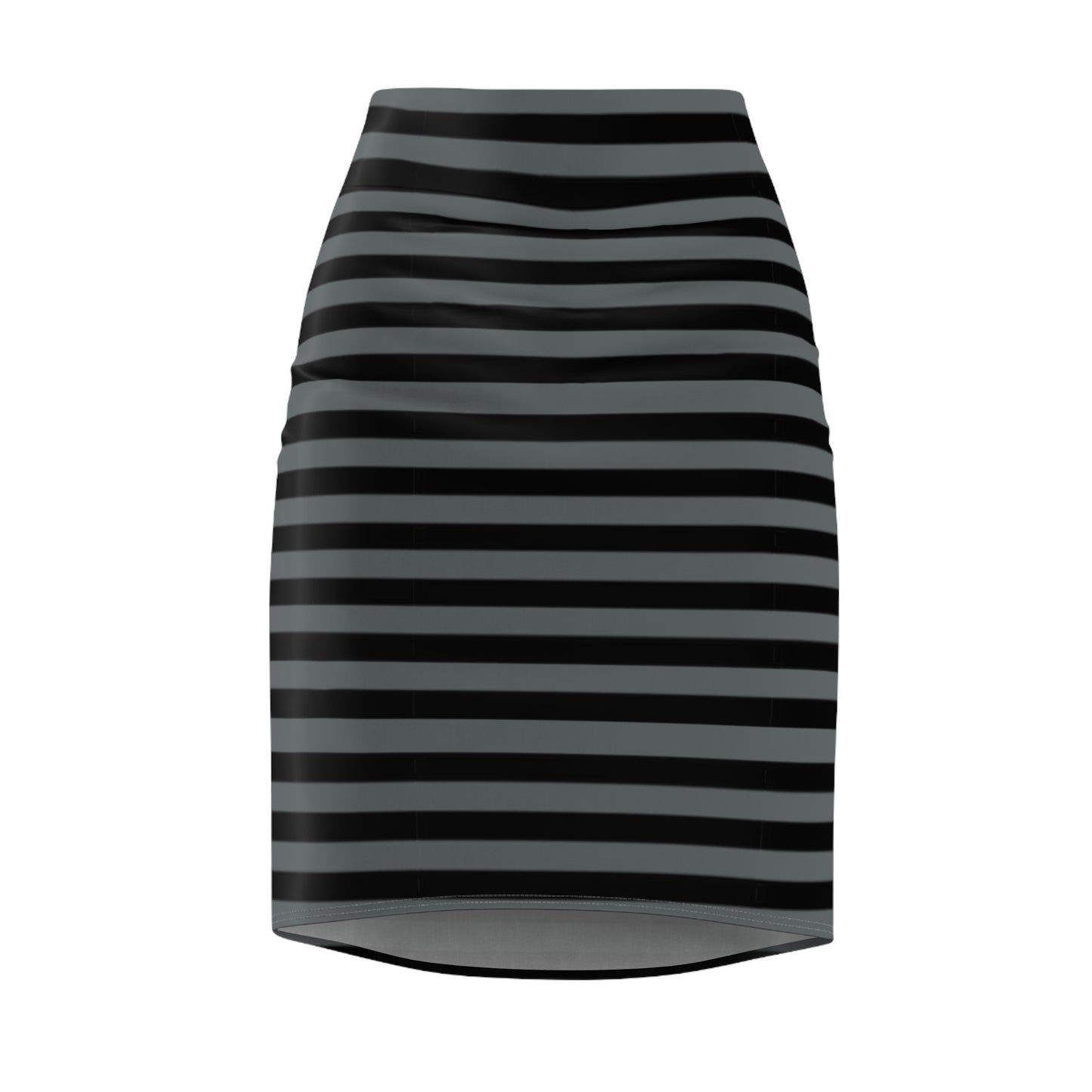 Chic Women's Pencil Skirt, Stylish Skirt for Office, AOP Striped Skirt, Casual Wear, Gift for Her, Modern Outfit
