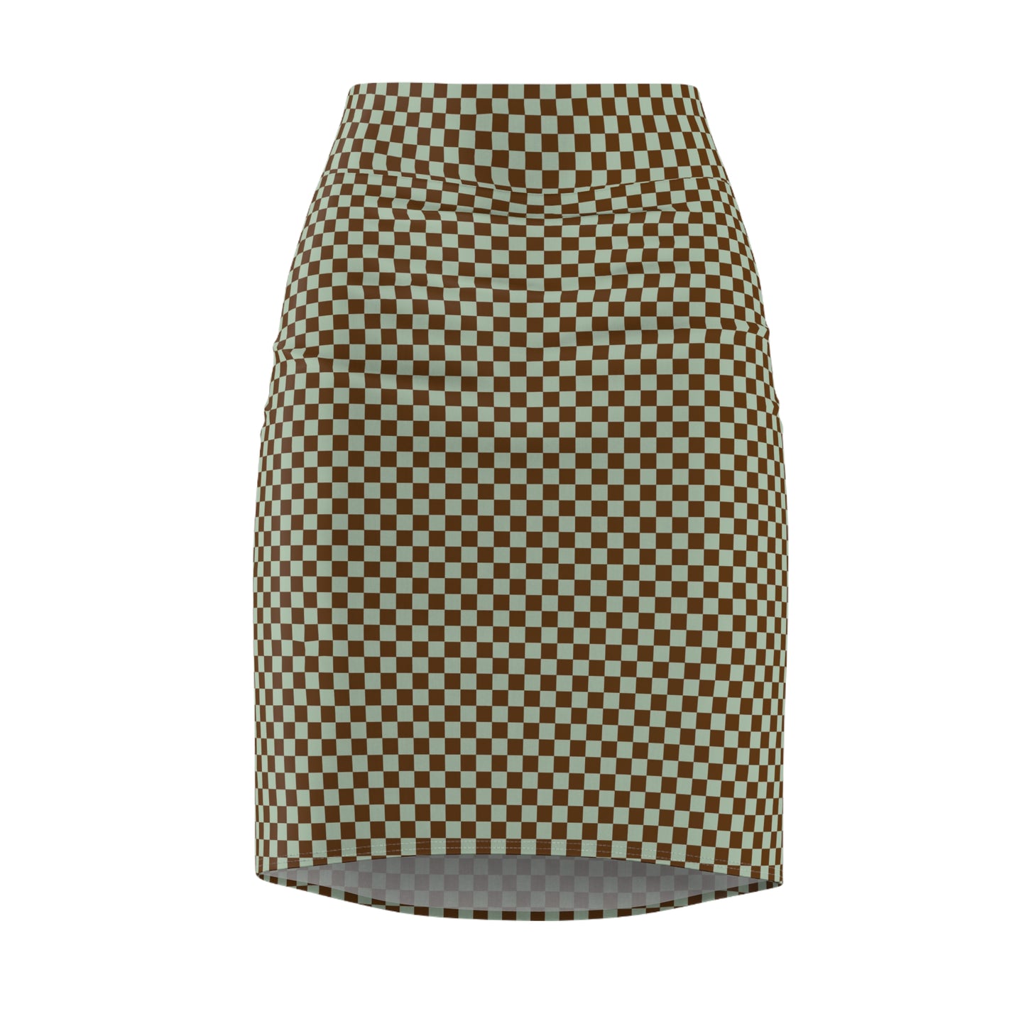 Chic Checkered Women's Pencil Skirt