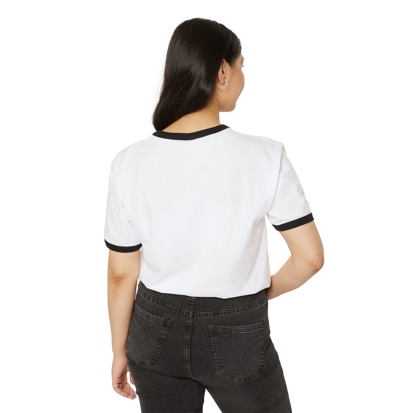 Goddess Graphic Ringer T-Shirt - Unique Cotton Tee, Casual Wear, Occult Gift, Everyday Comfort, Stylish Statement Top