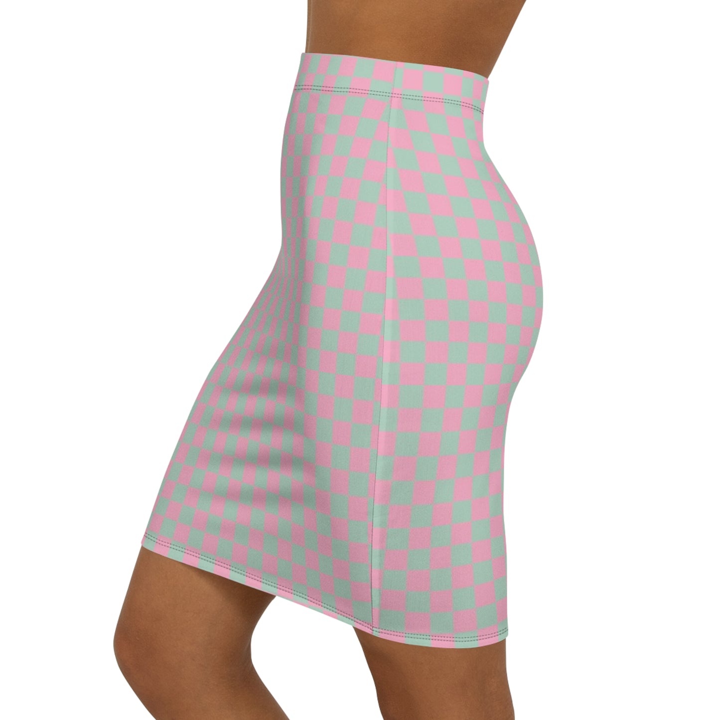 Trendy Women's Mid-Waist Pencil Skirt, Fashion Statement, Casual Wear, Spring/Summer Style, Party Outfit, Gift for Her