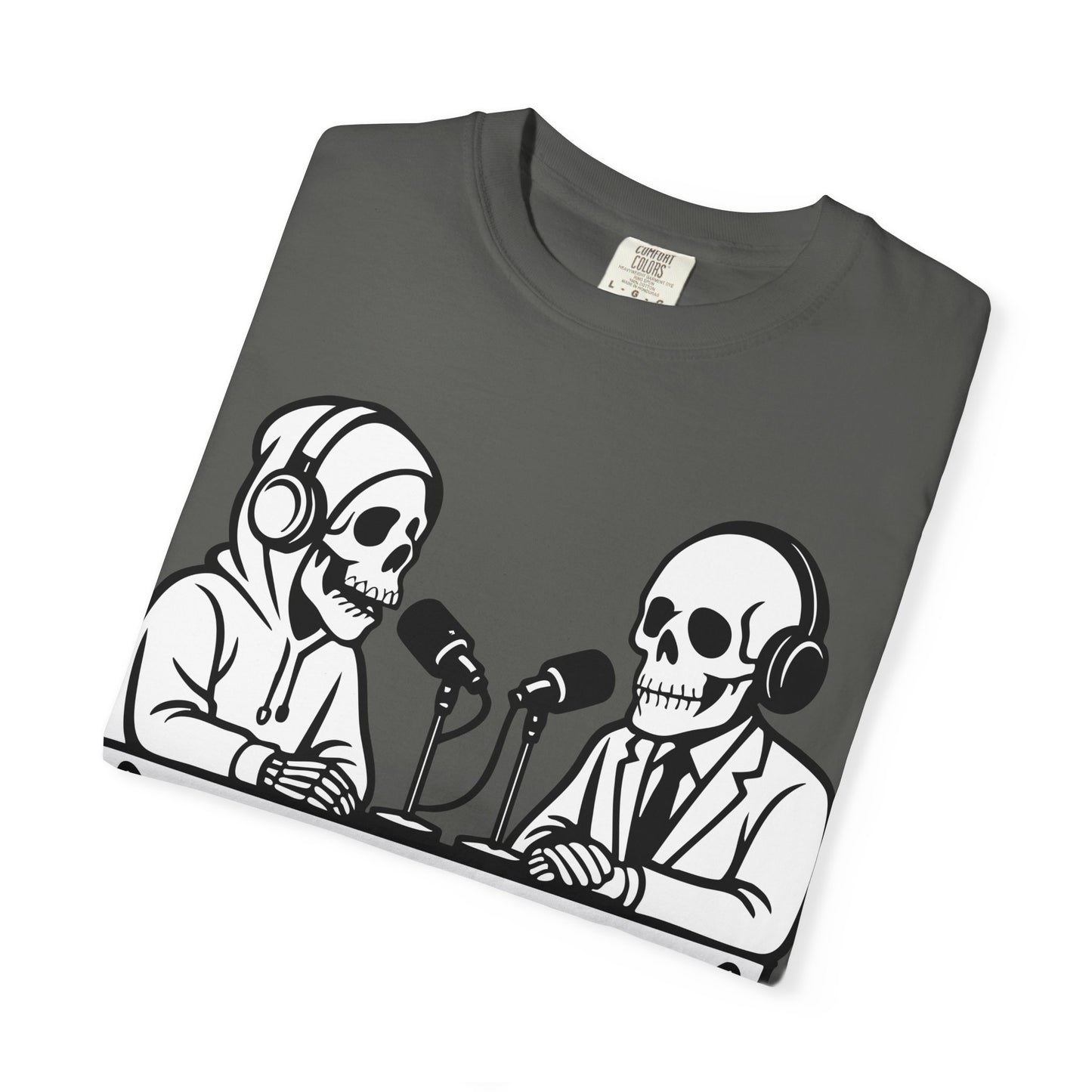 Skull Podcast Unisex T-Shirt - Cool Graphic Tee for Music Lovers