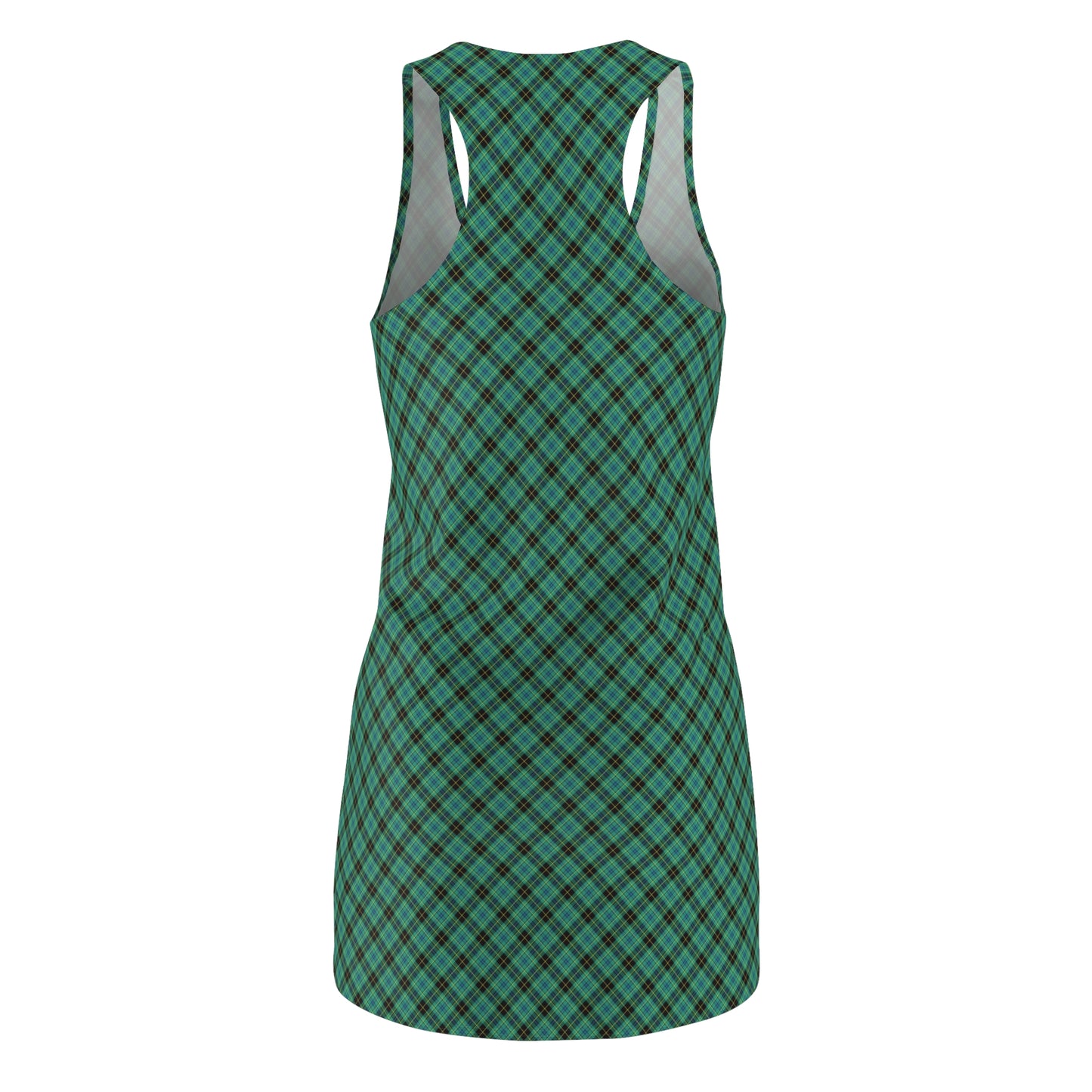 Plaid Racerback Dress, Women's Casual Summer Dress, Stylish Outdoor Dress, Great for Parties, Everyday Wear, Perfect Gift