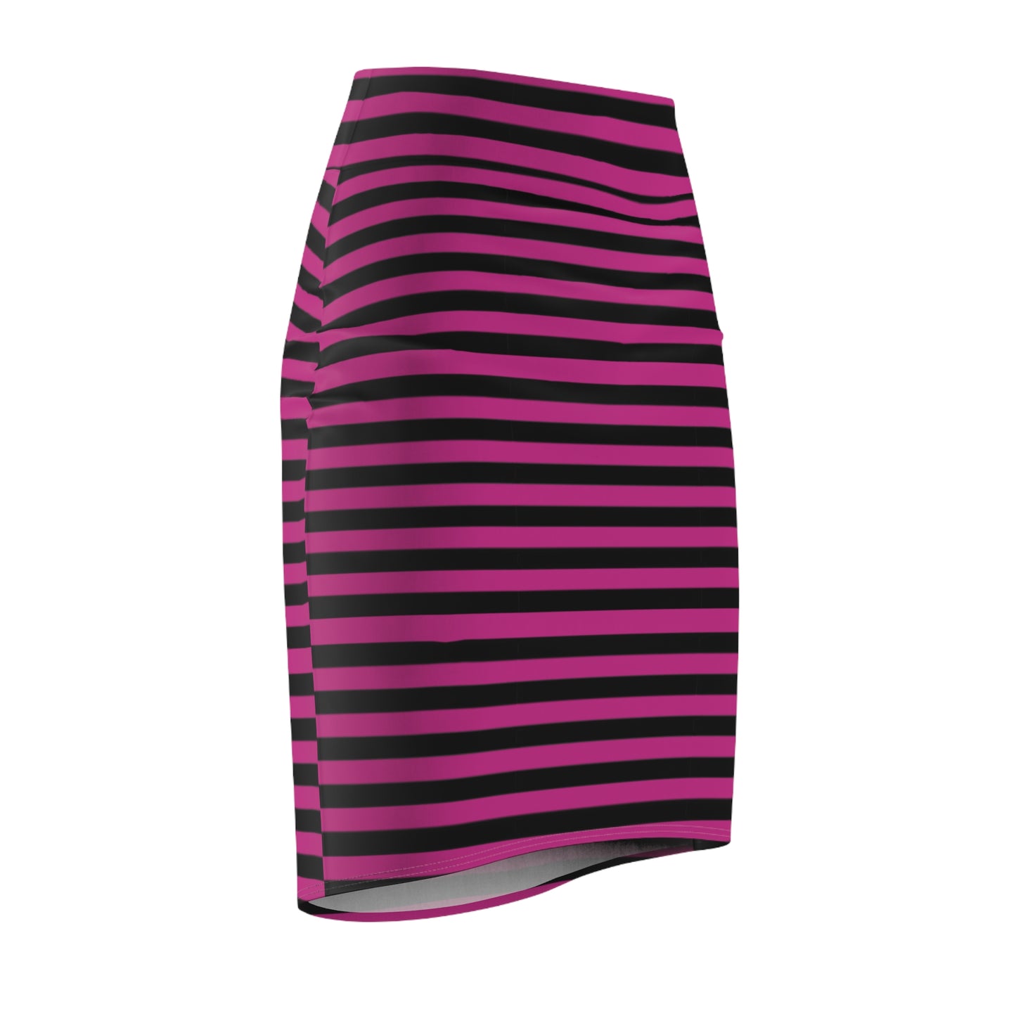 Chic Striped Women's Pencil Skirt, Trendy Office Wear, Stylish Date Night Outfit, Versatile Summer Fashion, Bold Stripes Skirt
