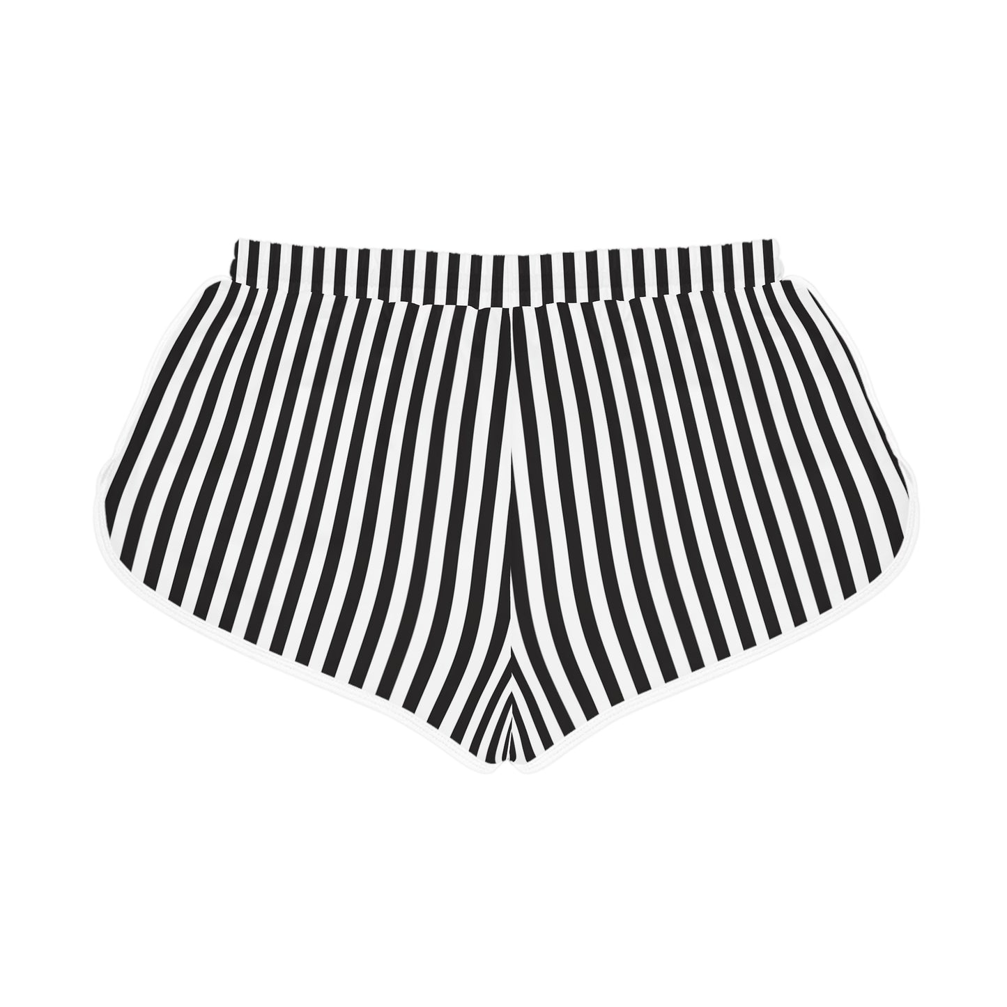 Chic Women's Relaxed Shorts, Comfortable Summer Lounge Wear, Casual Vacation Outfit, Beach Ready, Stylish Black and White Striped [...]