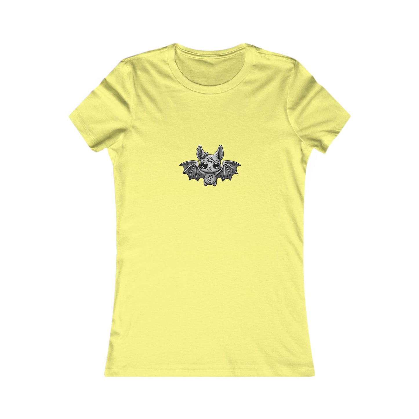 Gothic Women's Favorite Tee with Bat Design, Casual Wear, Halloween, Gift for Her, Everyday T-Shirt, Unique Graphic Tee