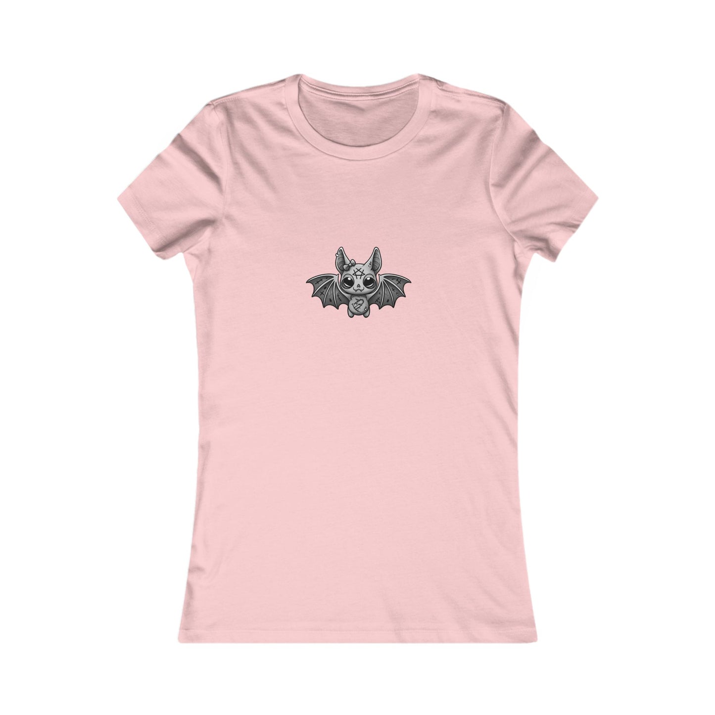 Gothic Women's Favorite Tee with Bat Design, Casual Wear, Halloween, Gift for Her, Everyday T-Shirt, Unique Graphic Tee