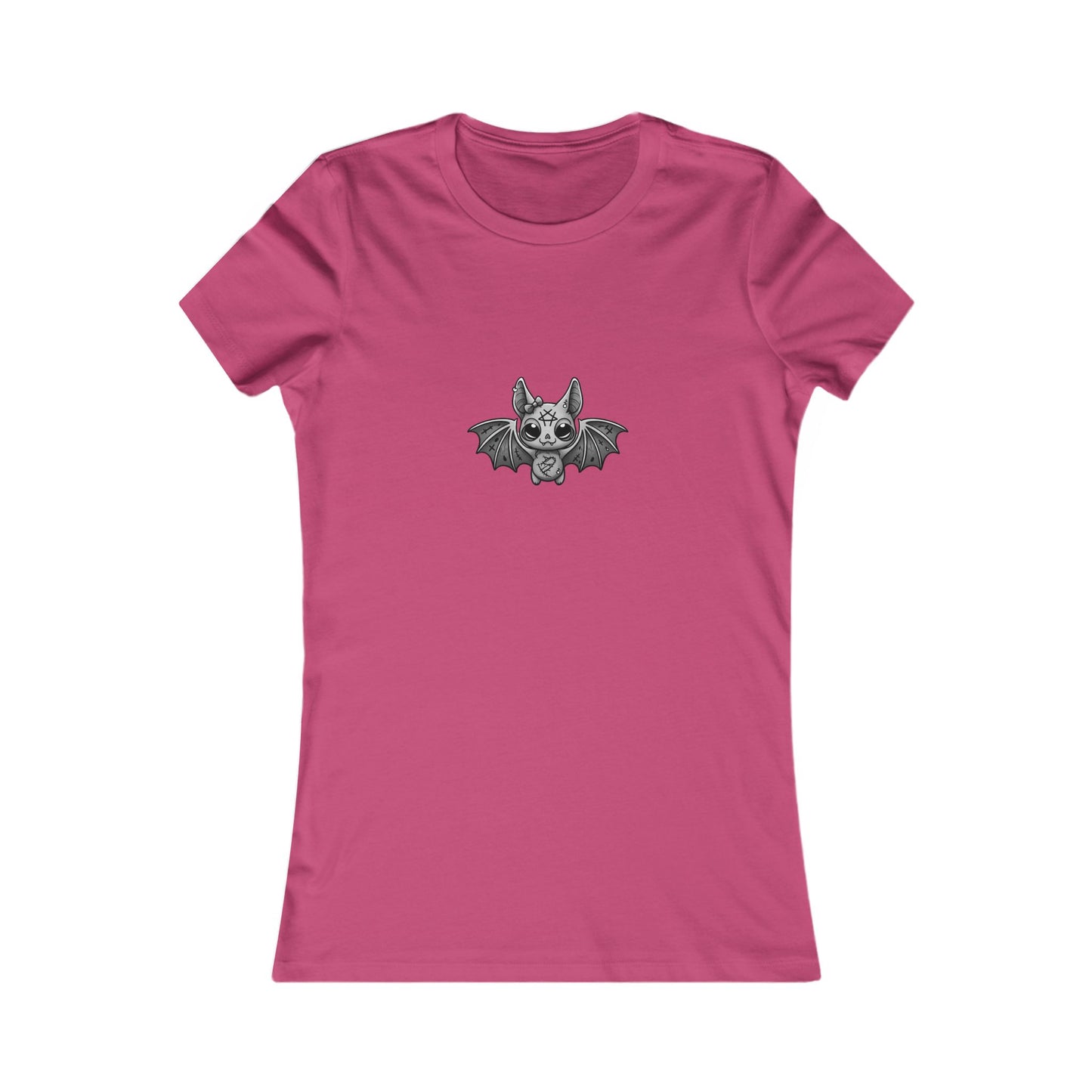 Gothic Women's Favorite Tee with Bat Design, Casual Wear, Halloween, Gift for Her, Everyday T-Shirt, Unique Graphic Tee