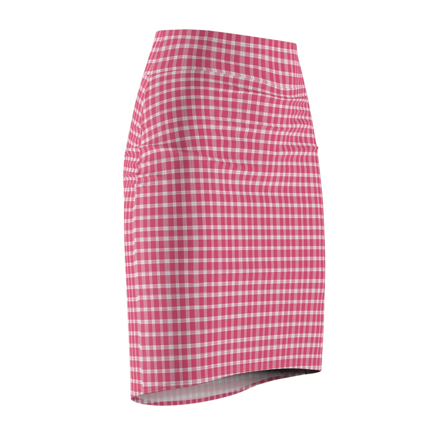 Chic Gingham Women's Pencil Skirt