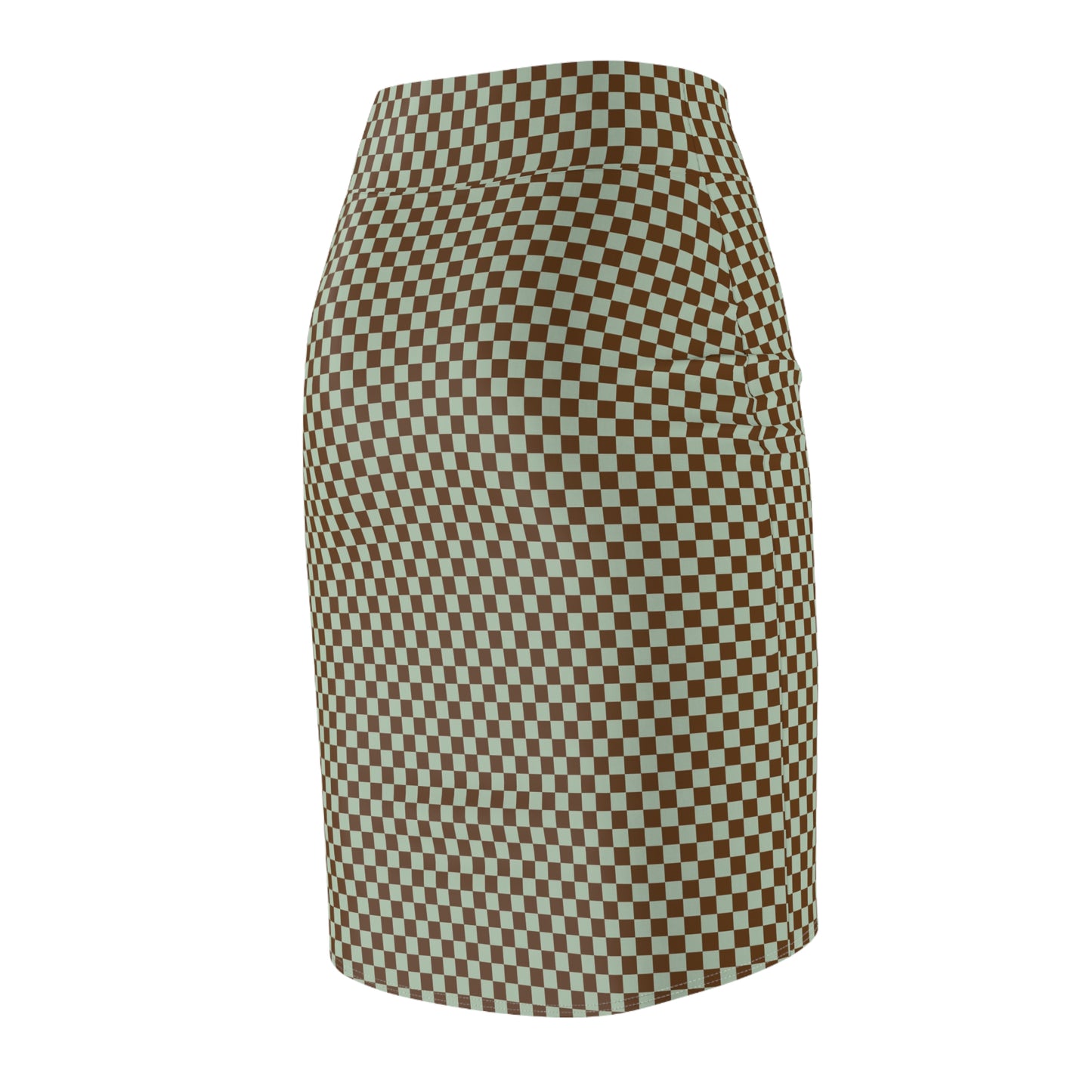 Chic Checkered Women's Pencil Skirt