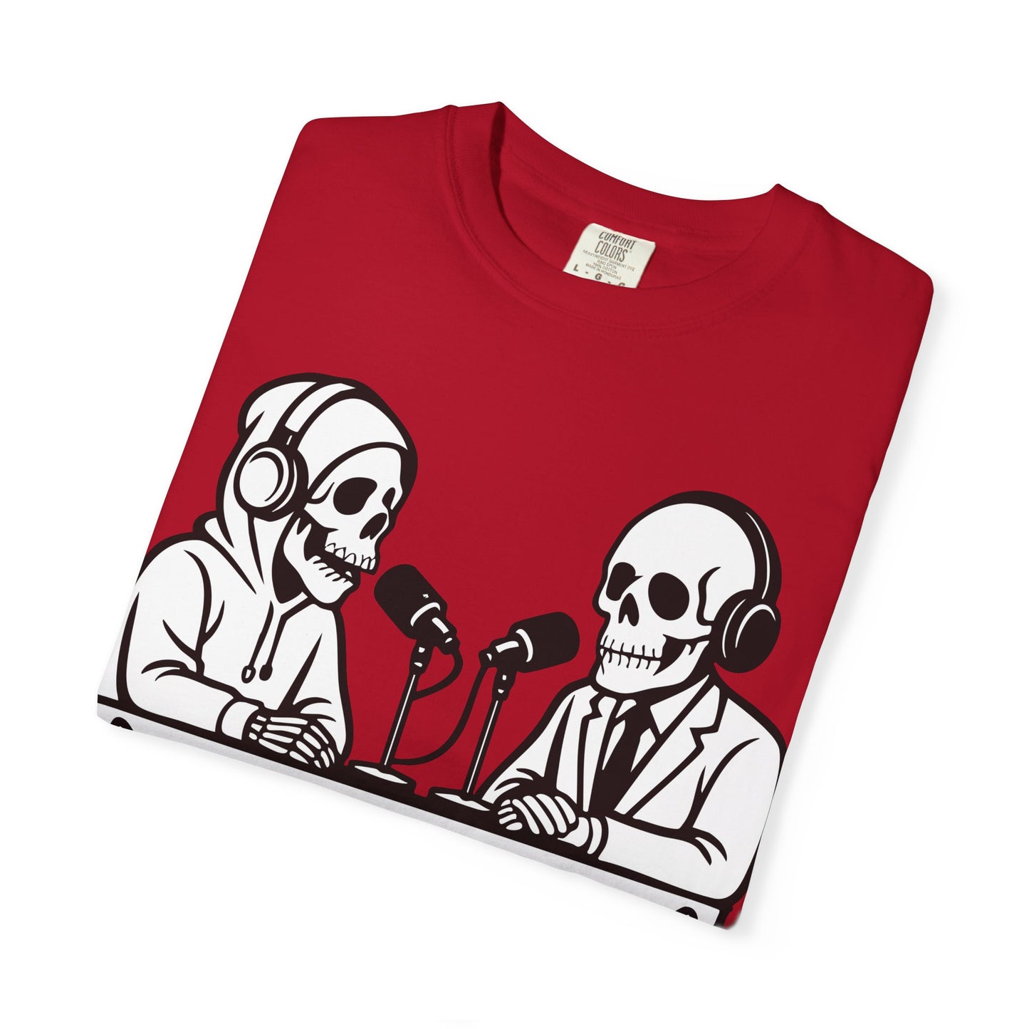 Skull Podcast Unisex T-Shirt - Cool Graphic Tee for Music Lovers